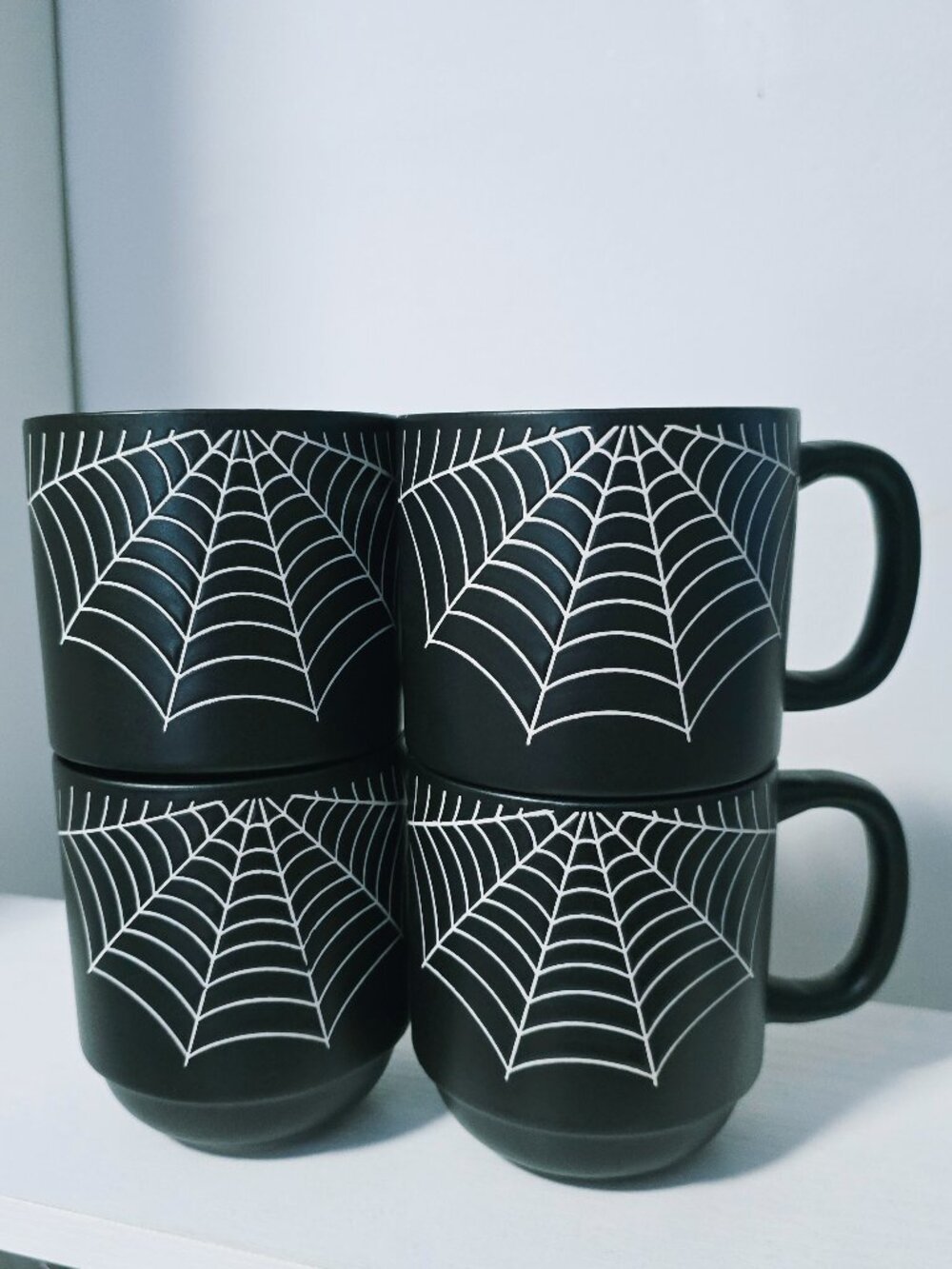 Cobwebs & Cauldrons Spiderweb stacked mugs - Picture 5 of 7